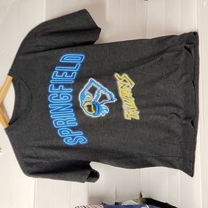 EUC 108 Stiches Springfield Falcons Hockey Women's sz M tshirt